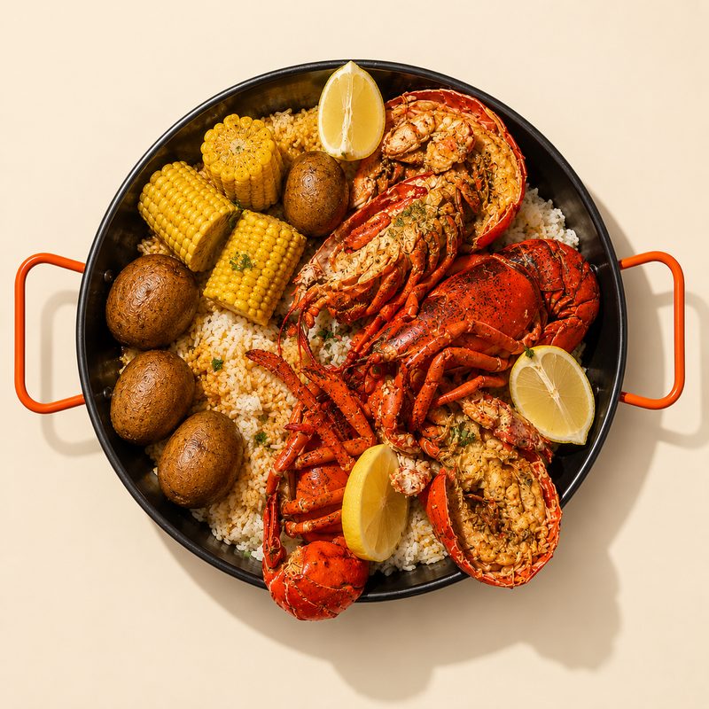 Marmite CRABY : homard, riz, maïs et pommes de terre